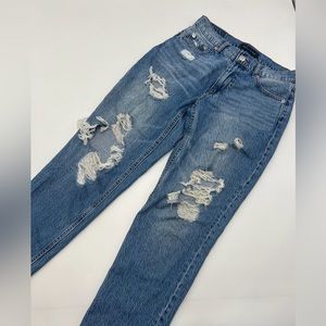 AEROPOSTALE Destroyed Mom Jean size 2 AERO Ripped Destructed